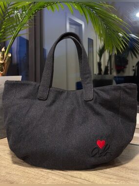 NEW Agnes b. Voyage Wool-Blend 2-Way Transformer Tote - Rare Heart Edition